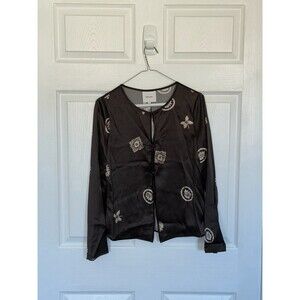 Reformation Brown Women’s Silk Top Only Size 4 NWT